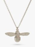 Alex Monroe Baby Bee Pendant Necklace, Silver