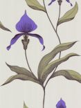 Cole & Son Orchid Wallpaper, Violet, 66/4024