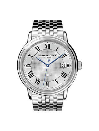 Raymond Weil 2837-ST-00659 Men's Maestro Stainless Steel Bracelet Strap Watch, Silver