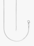 Nina B Unisex Snake Chain Necklace, Silver