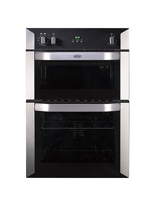 Belling BI90FP Integrated Electric Double Oven, B Energy Rating, Stainless Steel