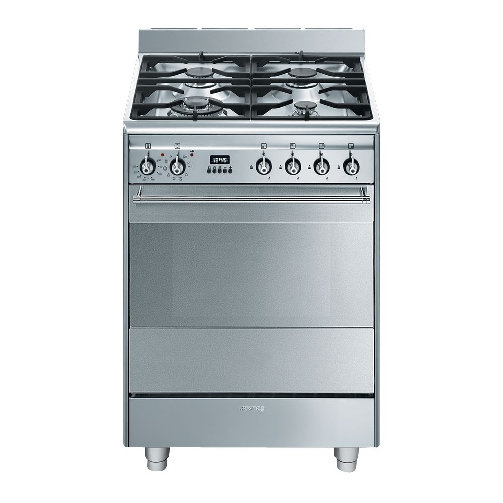 Smeg SUK61PX8 Dual Fuel Cooker, Stainless Steel