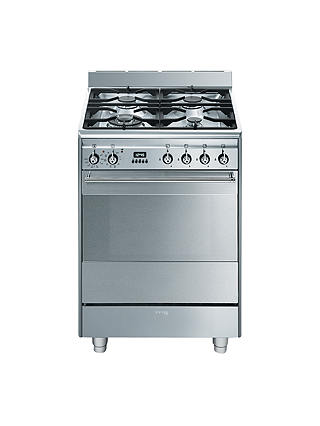Smeg SUK61PX8 Dual Fuel Cooker, Stainless Steel
