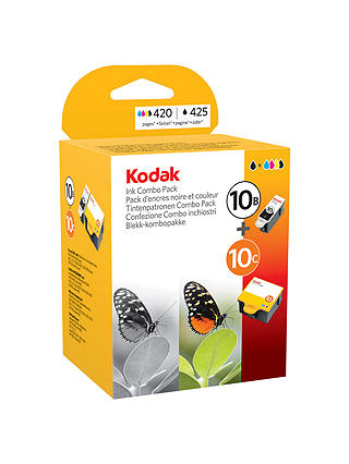 Kodak 10B & 10C Ink Catridges Multipack, Black & Colour
