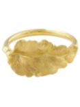 London Road 9ct Yellow Gold Leaf Ring, Gold