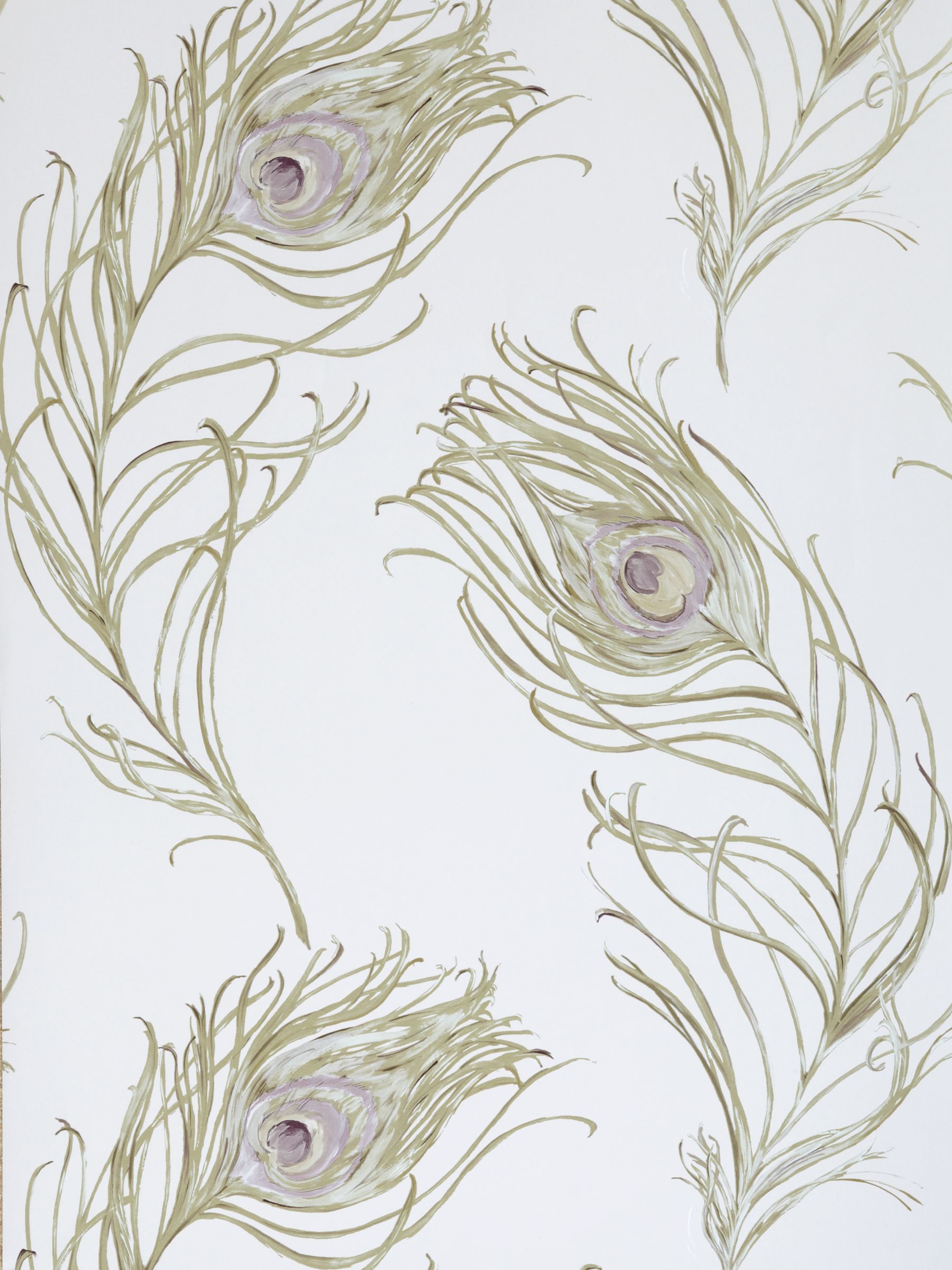 Prestigious Textiles Peacock Wallpaper, Heather, 1938/153