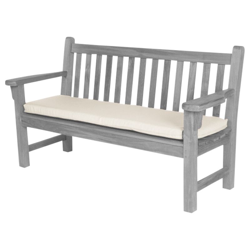 Barlow Tyrie 150cm Outdoor Bench Cushion, White Sand