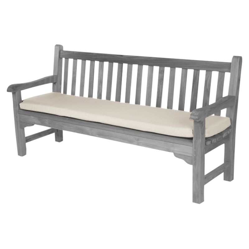 Barlow Tyrie 180cm Outdoor Bench Cushion, White Sand