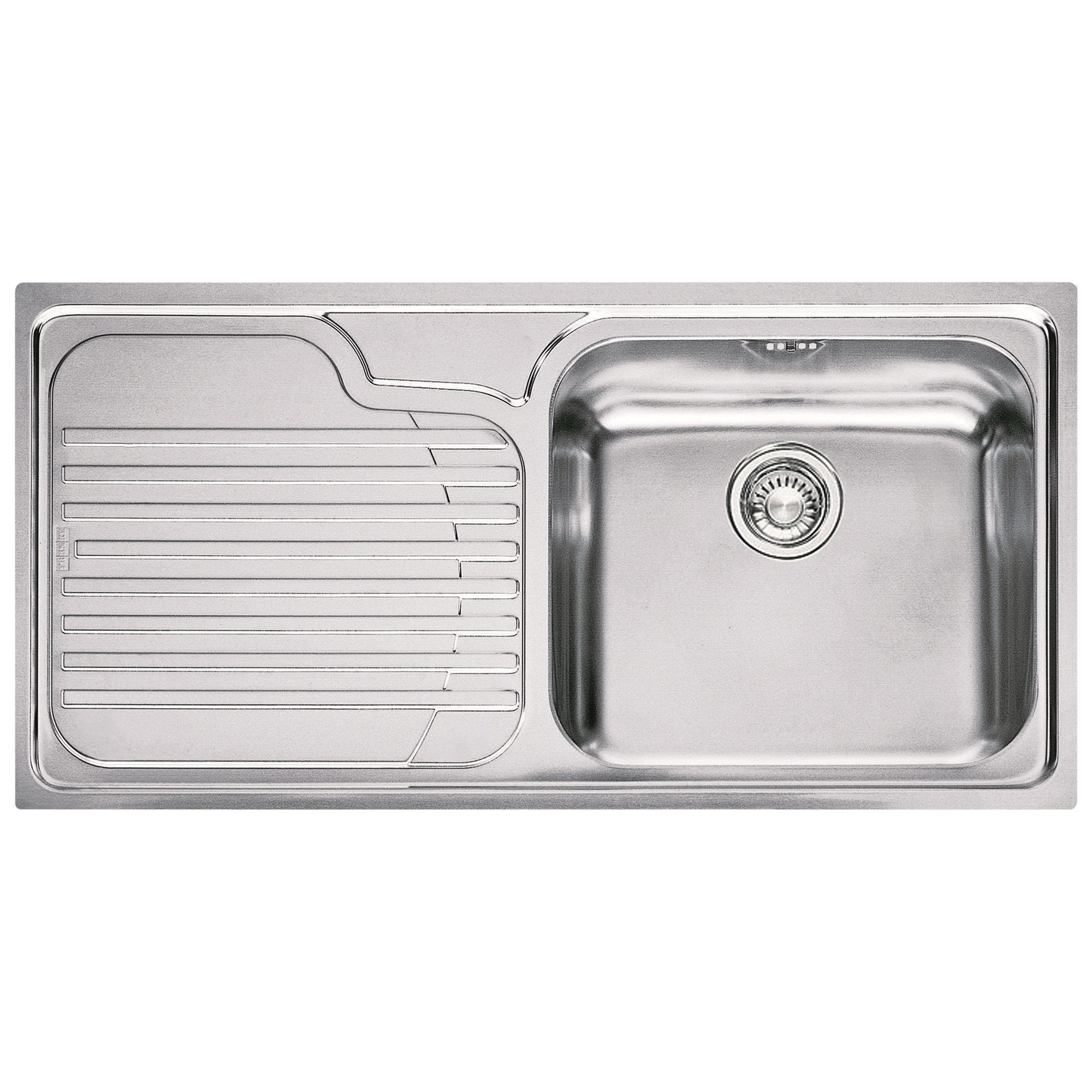 Franke Galassia GAX 611 Inset Kitchen Sink with Right Hand Bowl, Stainless Steel