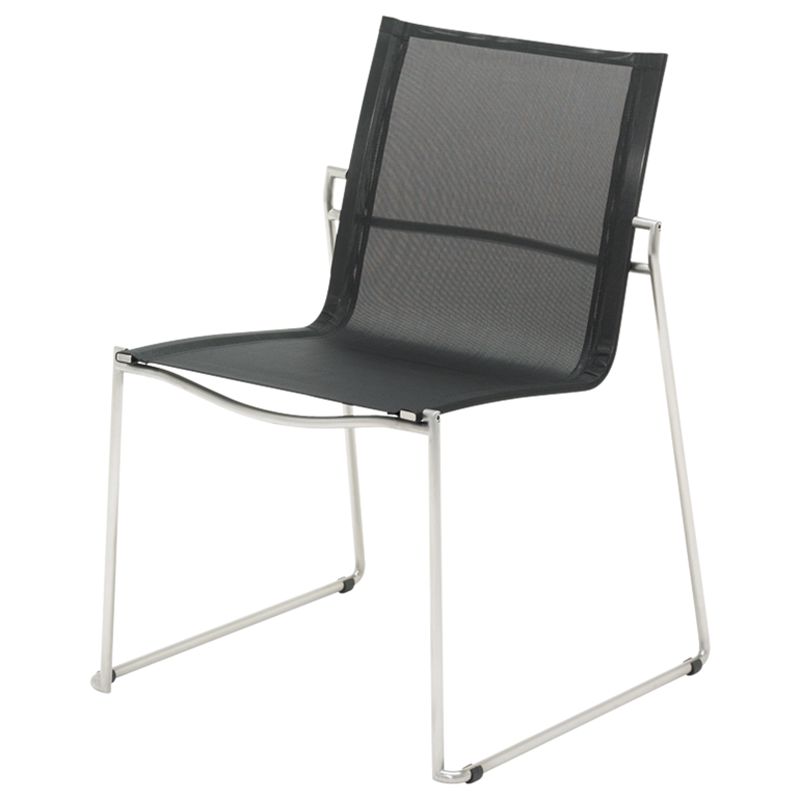 Gloster Asta Outdoor Dining Chair, Charcoal