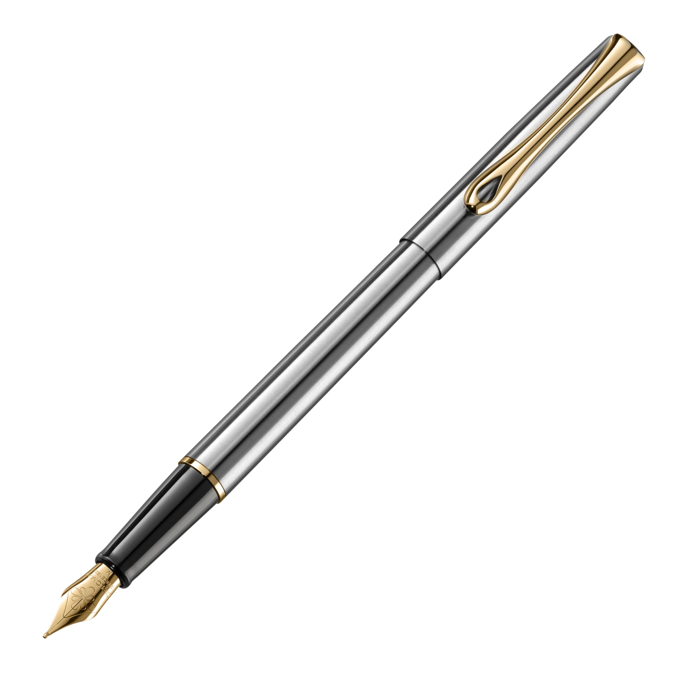 Diplomat Traveller Fountain Pen, Stainless Steel
