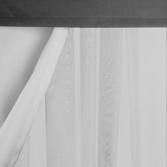 Barlow Tyrie Set of 4 Mesh Pavilion Curtains, 3.66 x 6m, White