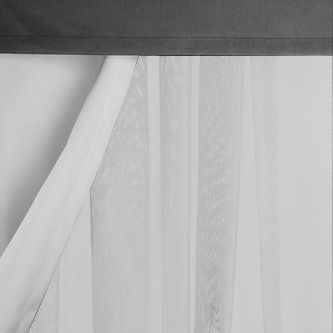 Barlow Tyrie Mesh Set of 4 Pavilion Curtains, 3.66 x 3m, White