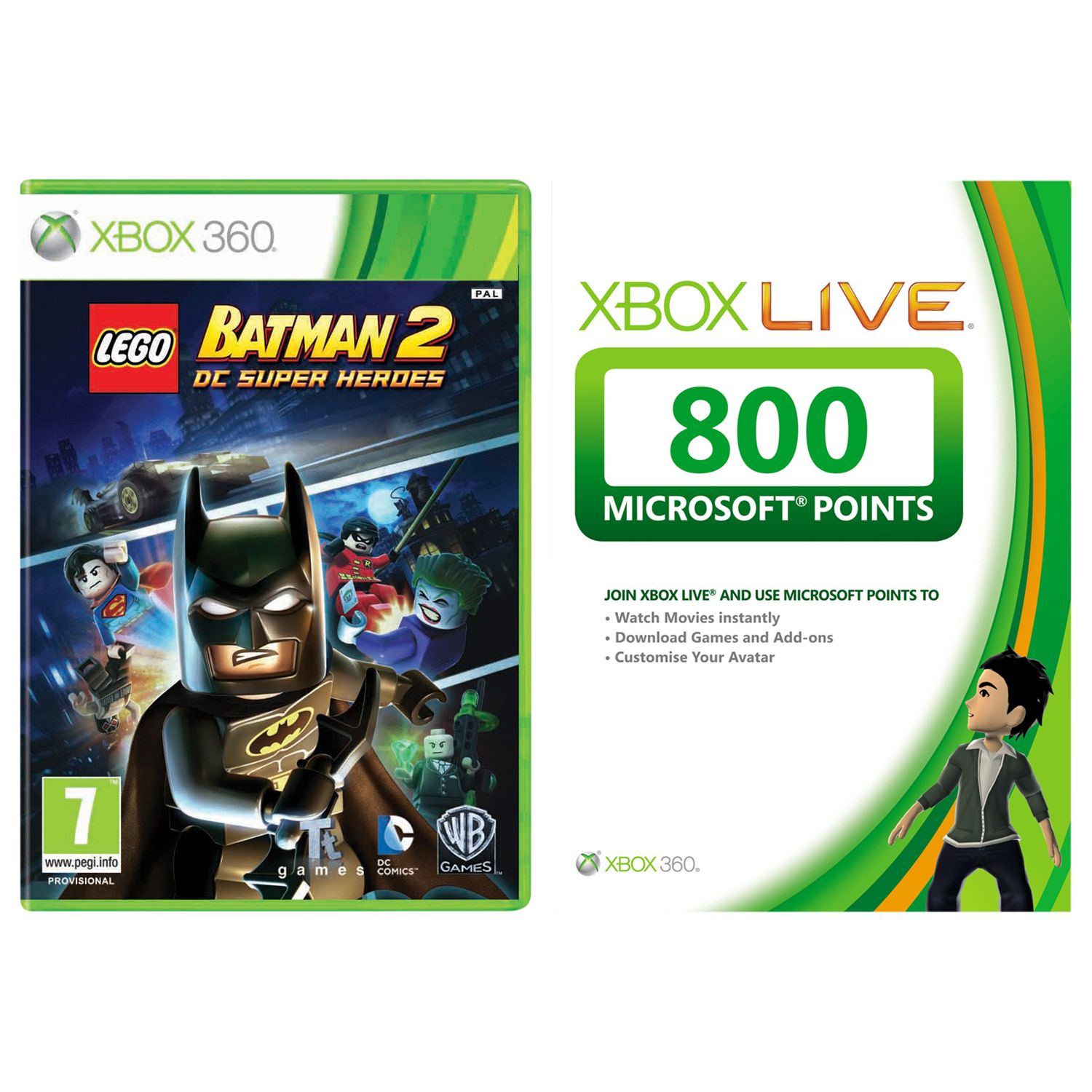 Lego Batman 2: DC Super Heroes, Xbox 360 with 800 Live Points | annaa90ellenbergera9275a