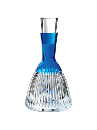 Waterford Cut Lead Crystal Glass Mixology Decanter, Blue