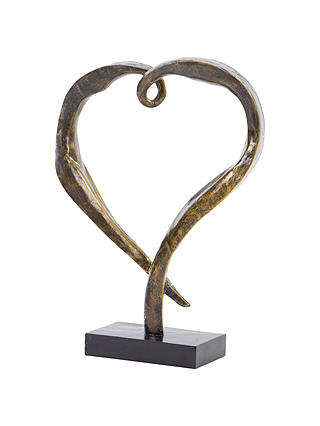 Libra Heart Sculpture, H30cm