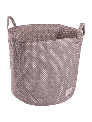 Minene Large Dots Storage Basket, Grey
