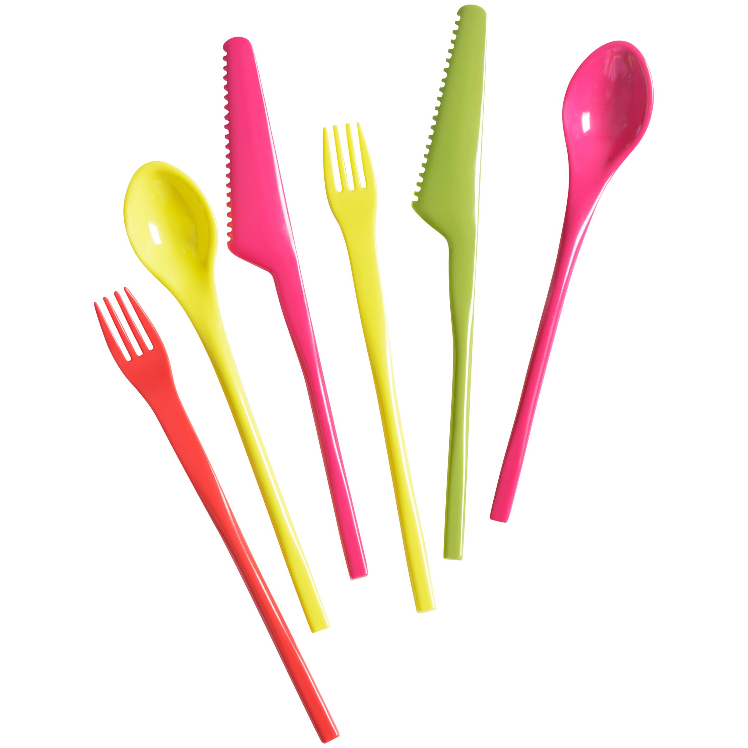 House by John Lewis Picnic Cutlery Set, 6 Piece, Multi
