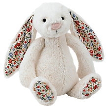 Buy Jellycat Bashful Blossom Bunny, Small, Cream Online at johnlewis.com