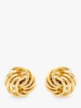 IBB 9ct Gold Mini Rose Stud Earrings, Gold