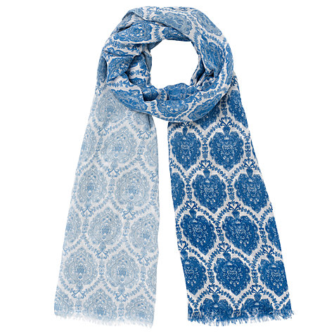 Buy Somerset by Alice Temperley Alice Wallpaper Print Scarf, Blue Online at johnlewis.com