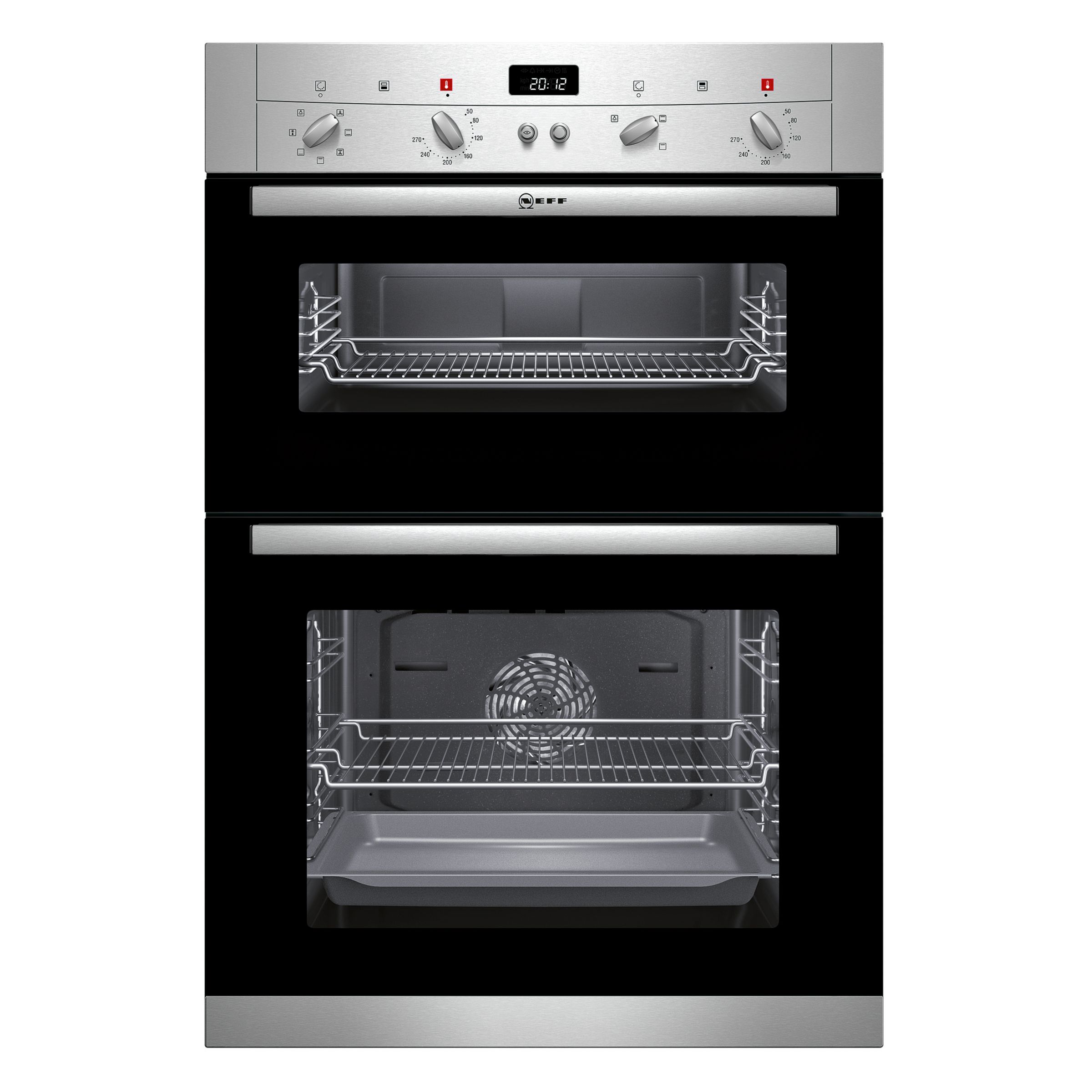 Neff U12S52N3GB Double Electric Oven, Stainless Steel