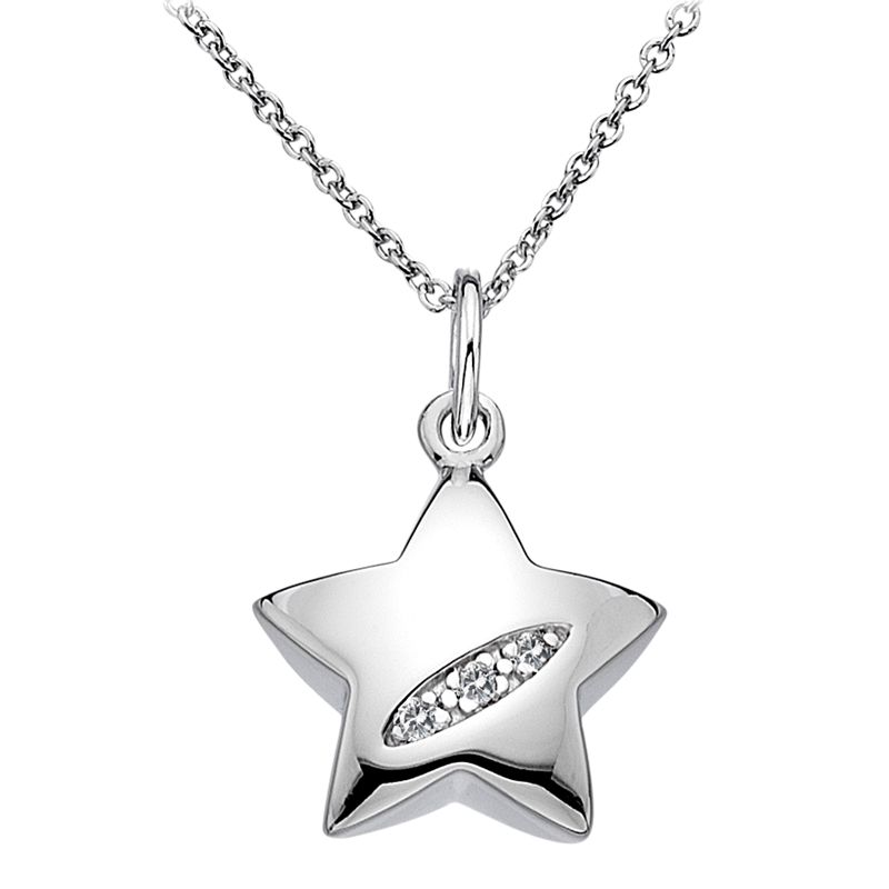 Hot Diamonds Micro Diamond Star Pendant, Silver