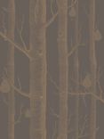 Cole & Son Woods And Pears Wallpaper, Charcoal / Bronze / Copper, 95/5028
