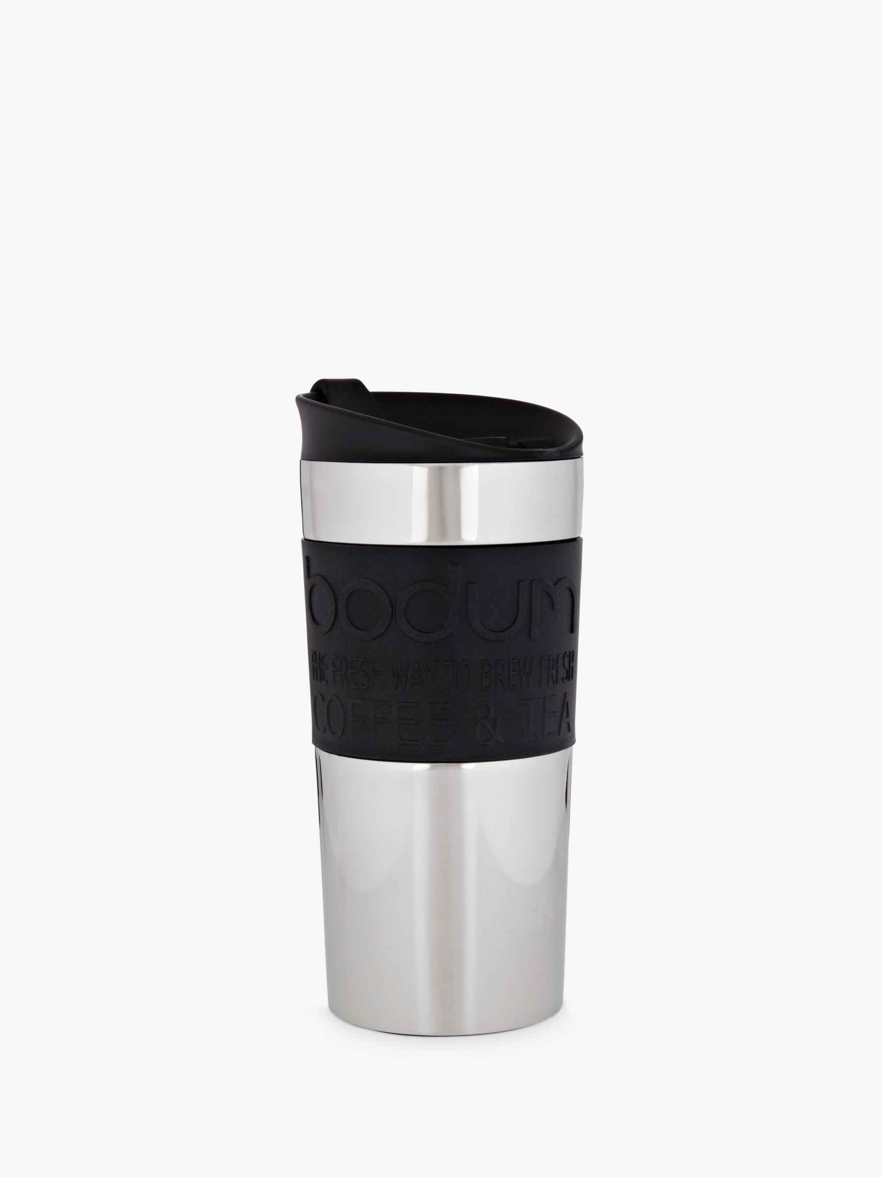 Bodum Stainless Steel Travel Mug, 0.35L, Black