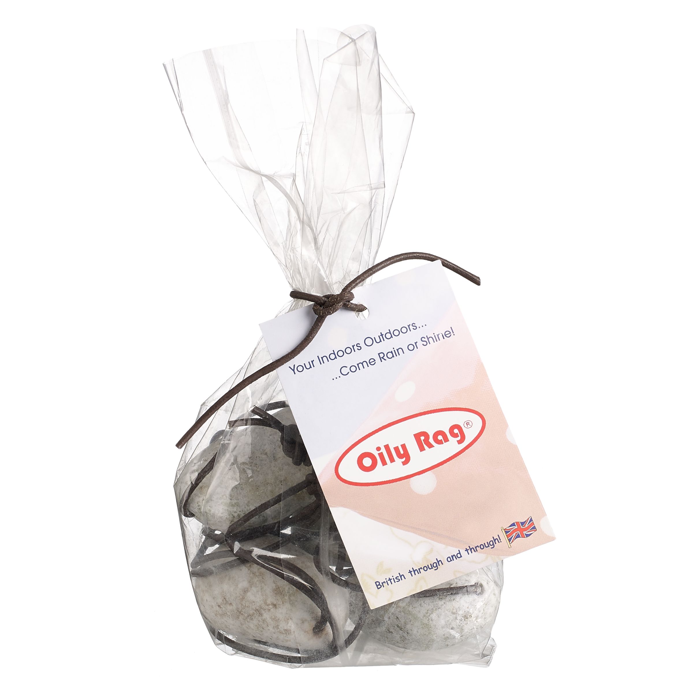 Oily Rag Pebble Tablecloth Weights, Set of 4