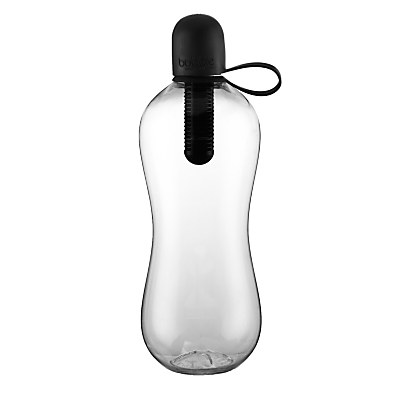Bobble Water Bottle with Tether Cap, Black, 1L