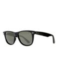 Ray-Ban RB2140 Large Polarised Original Wayfarer Sunglasses, Black