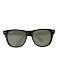 Ray-Ban RB2140 Large Polarised Original Wayfarer Sunglasses, Black