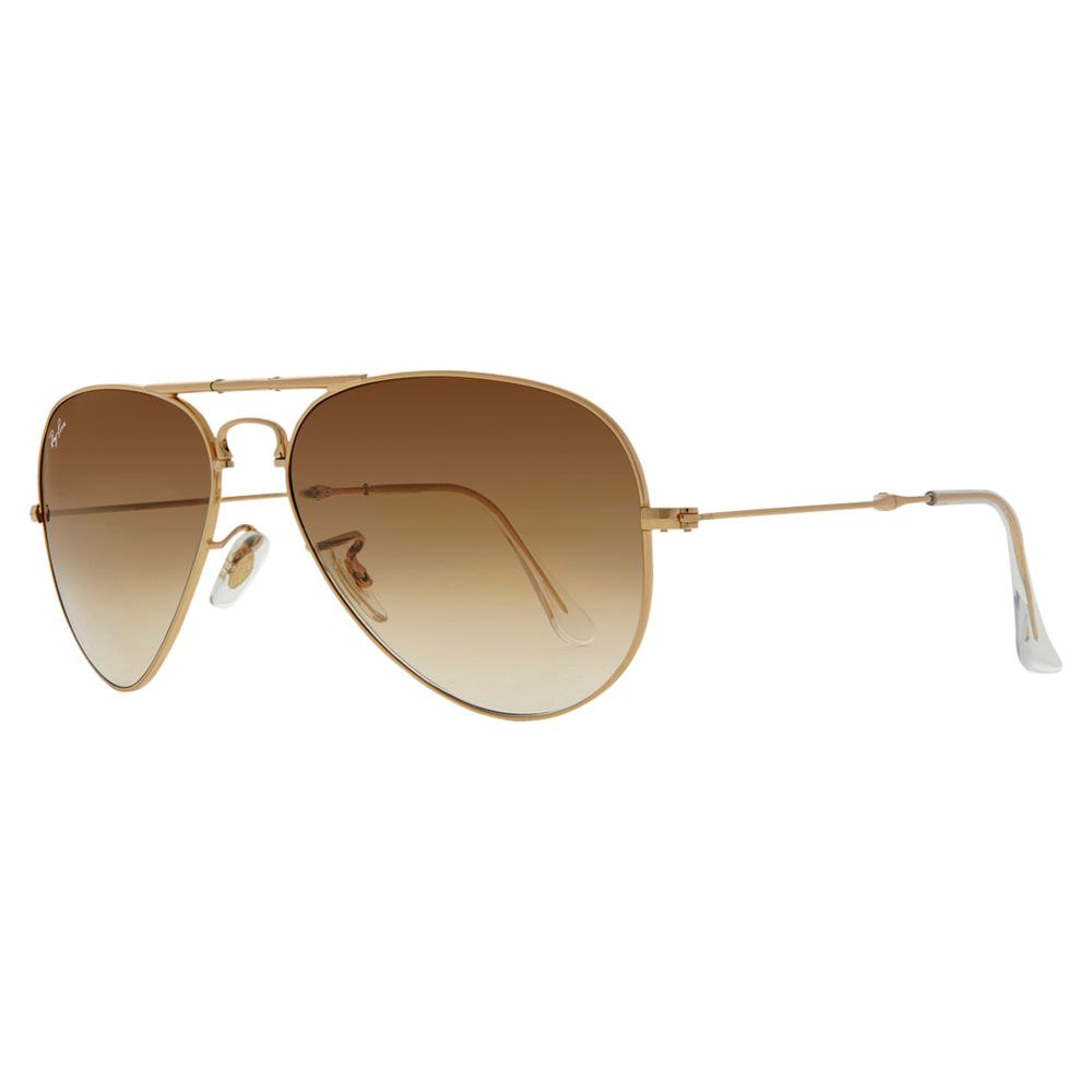 Ray-Ban RB3479 Folding Aviator Sunglasses, Gold