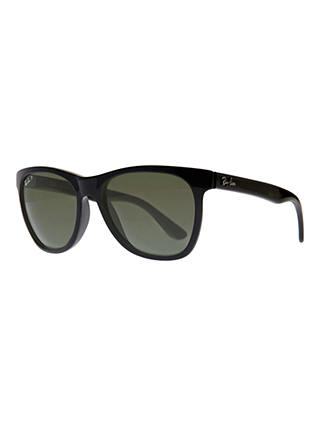 Ray-Ban RB4184 High Street Square Polarised Sunglasses, Black