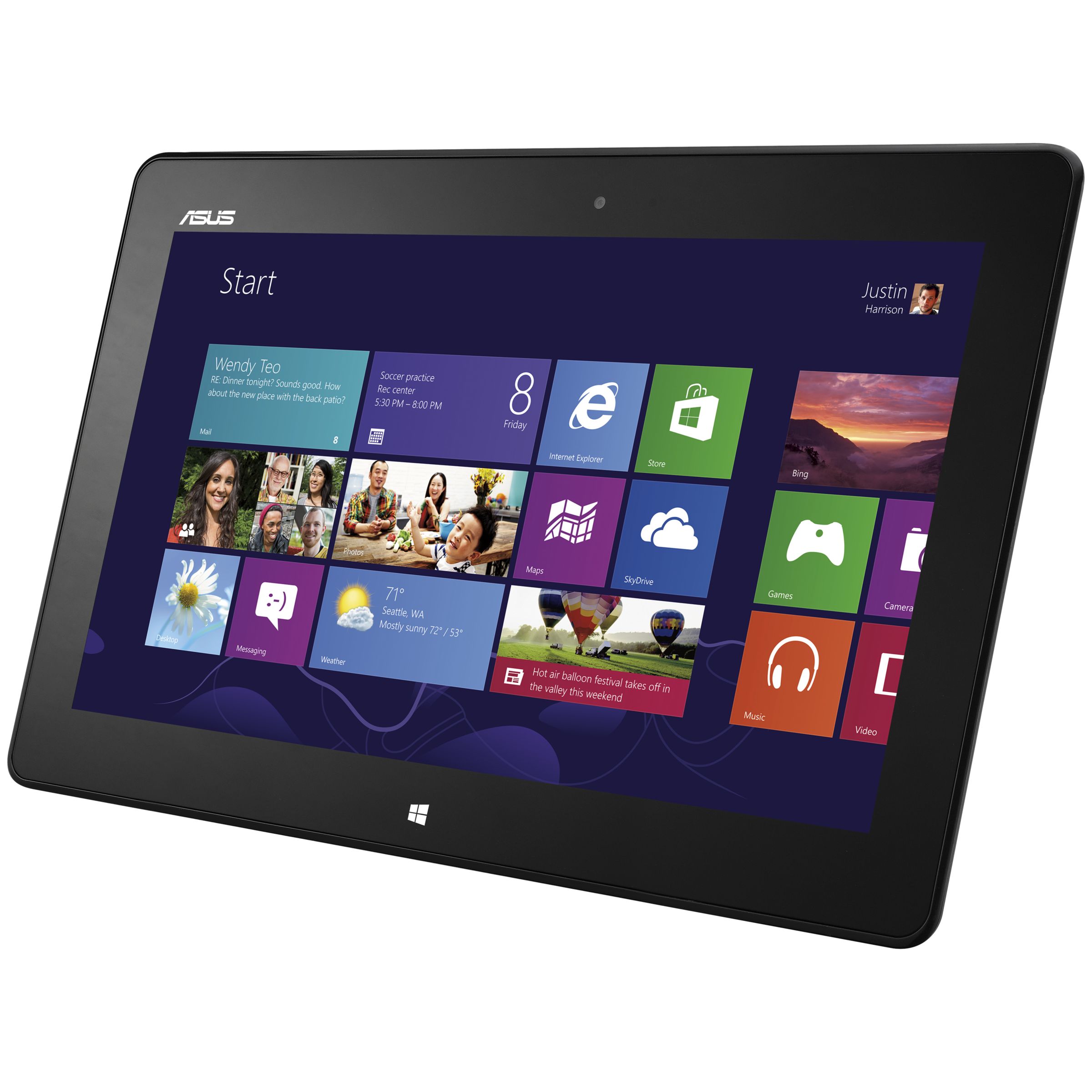 Asus VivoTab Smart ME400C Tablet, Intel Atom, Windows 8, 101", Wi-Fi, 64GB, Black