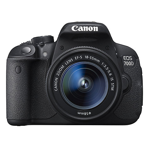 Buy Canon EOS 700D Digital SLR Camera with 18-55mm STM Lens, HD 1080p, 18MP, 3" LCD Touch Screen Online at johnlewis.com