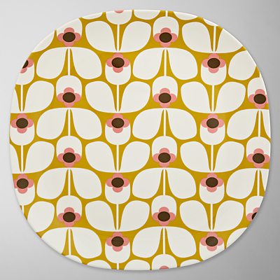 Orla Kiely Wallflower Picnic Plate, Candy Floss
