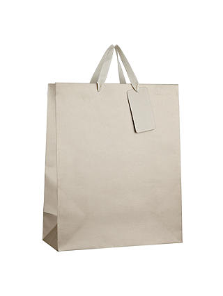 John Lewis & Partners Gift Bag, Medium, Champagne