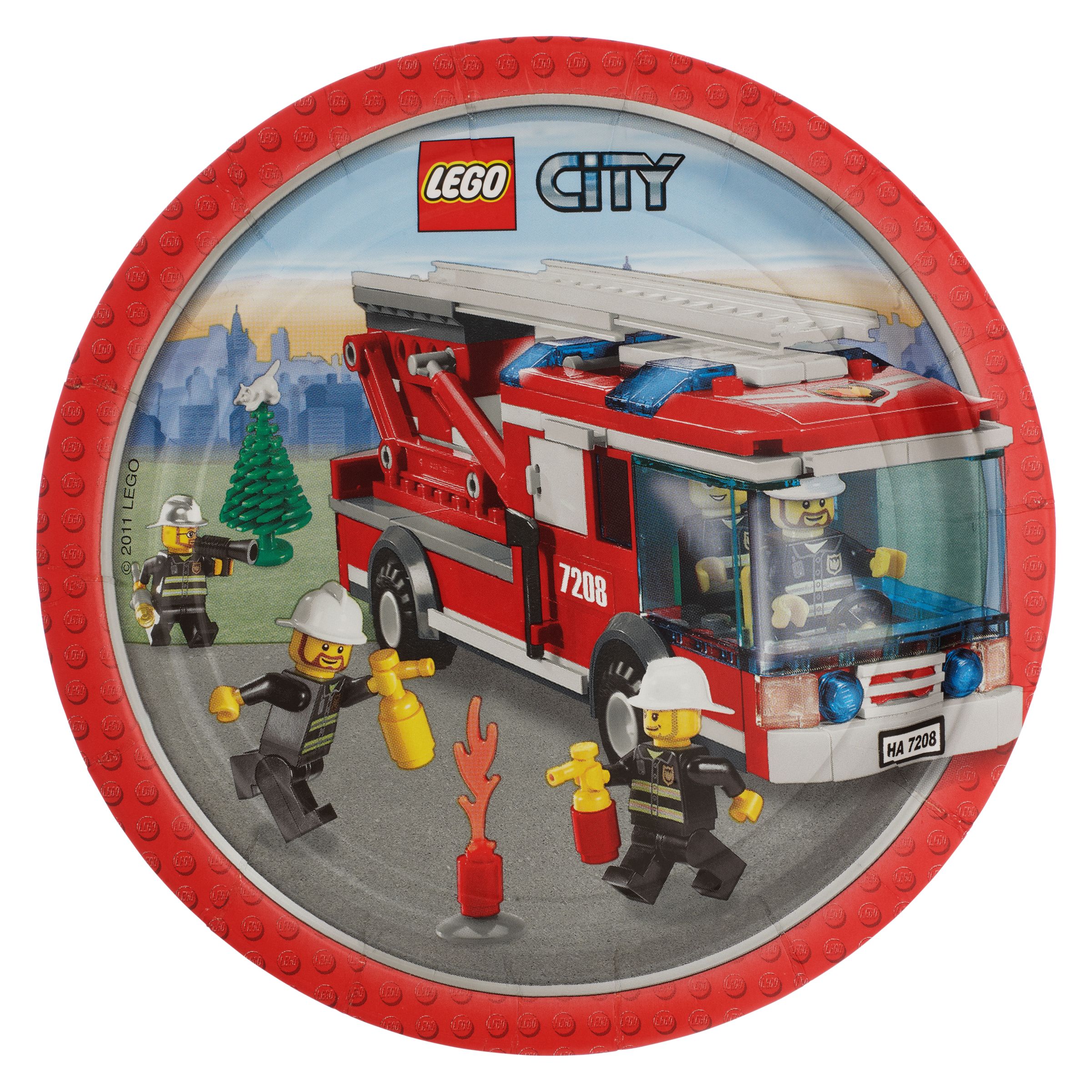 Lego Party Paper Plates, Pack of 8