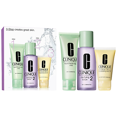 shop for Clinique 3-Step Skincare 2 Introduction Kit, Dry Combination at Shopo
