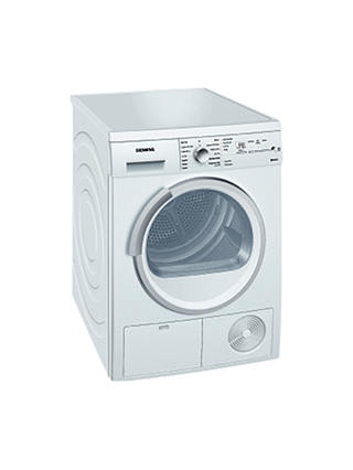 Siemens WT46E381GB Condenser Tumble Dryer, 7kg Load, B Energy Rating, White