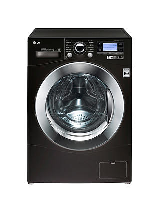 LG F1495KD6 Freestanding Washing Machine, 11kg Load, A+++ Energy Rating, 1400rpm Spin, Black