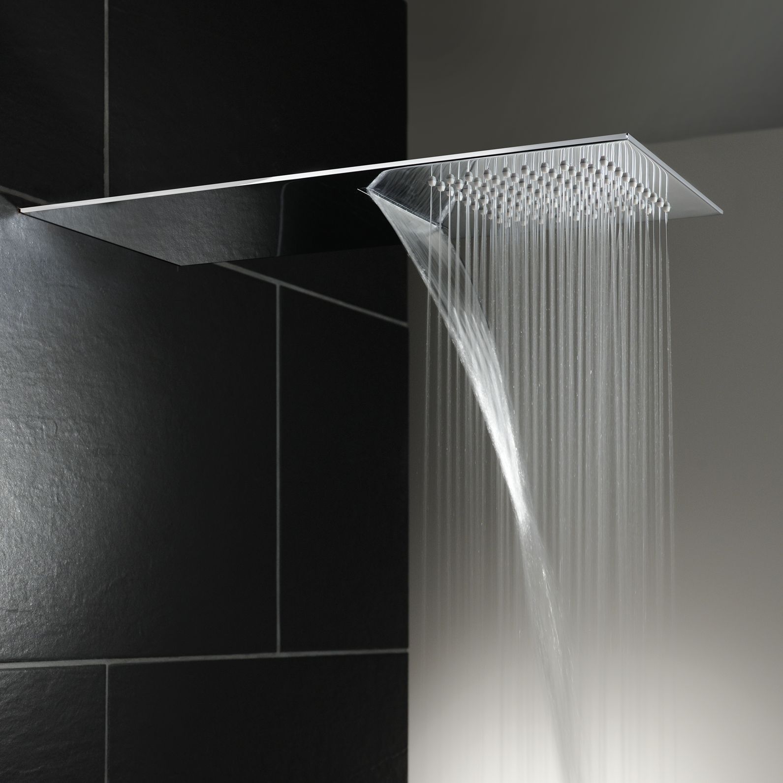 shower head mounted waterfall 3mm slimline abode storm johnlewis larger