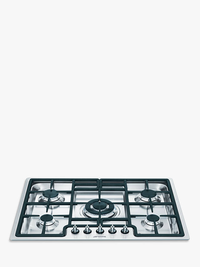 Buy Smeg PGF75-4 Gas Hob, Stainless Steel Online at johnlewis.com