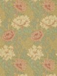 Morris & Co. Chrysanthemum Wallpaper, Pink / Yellow / Green, Dmcw210414