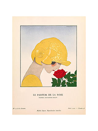 The Courtauld Gallery, Gazette Du Bon Ton - No10 1924 Le Parfum De La Rose Print, 50 x 40cm