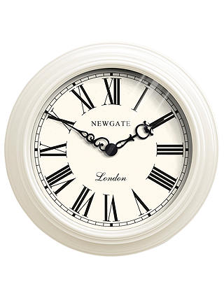 Newgate Gallery Wall Clock, Dia.50cm, Cream