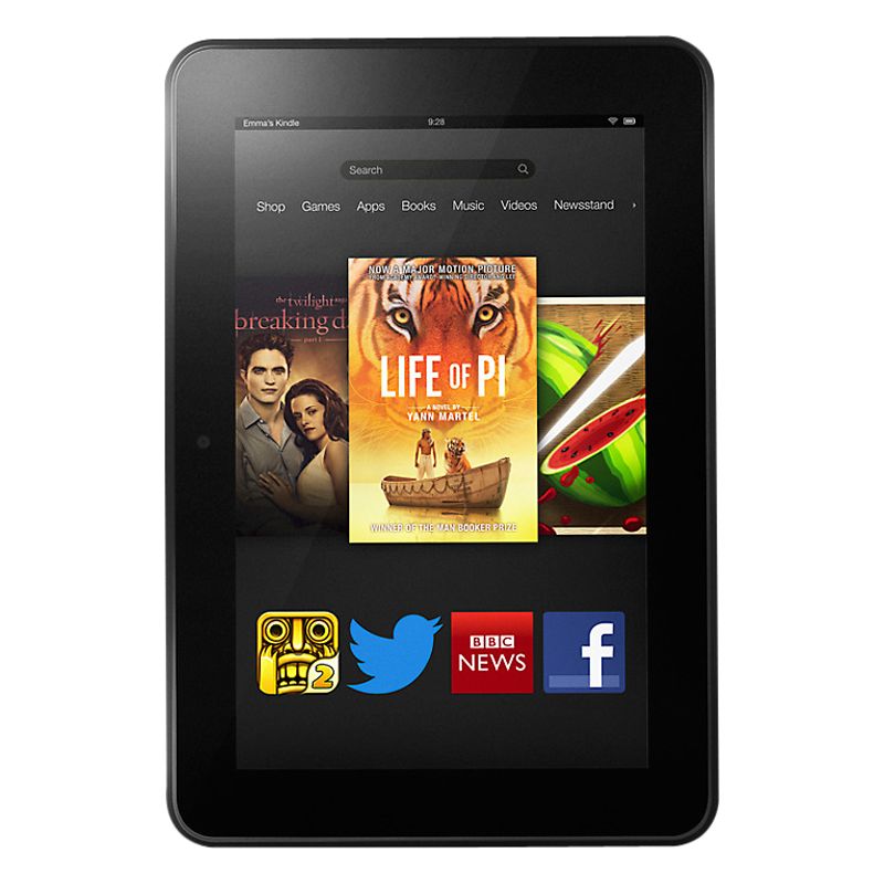 Amazon Kindle Fire HDX Tablet, Qualcomm Snapdragon, Fire OS, 7", 32GB, Black