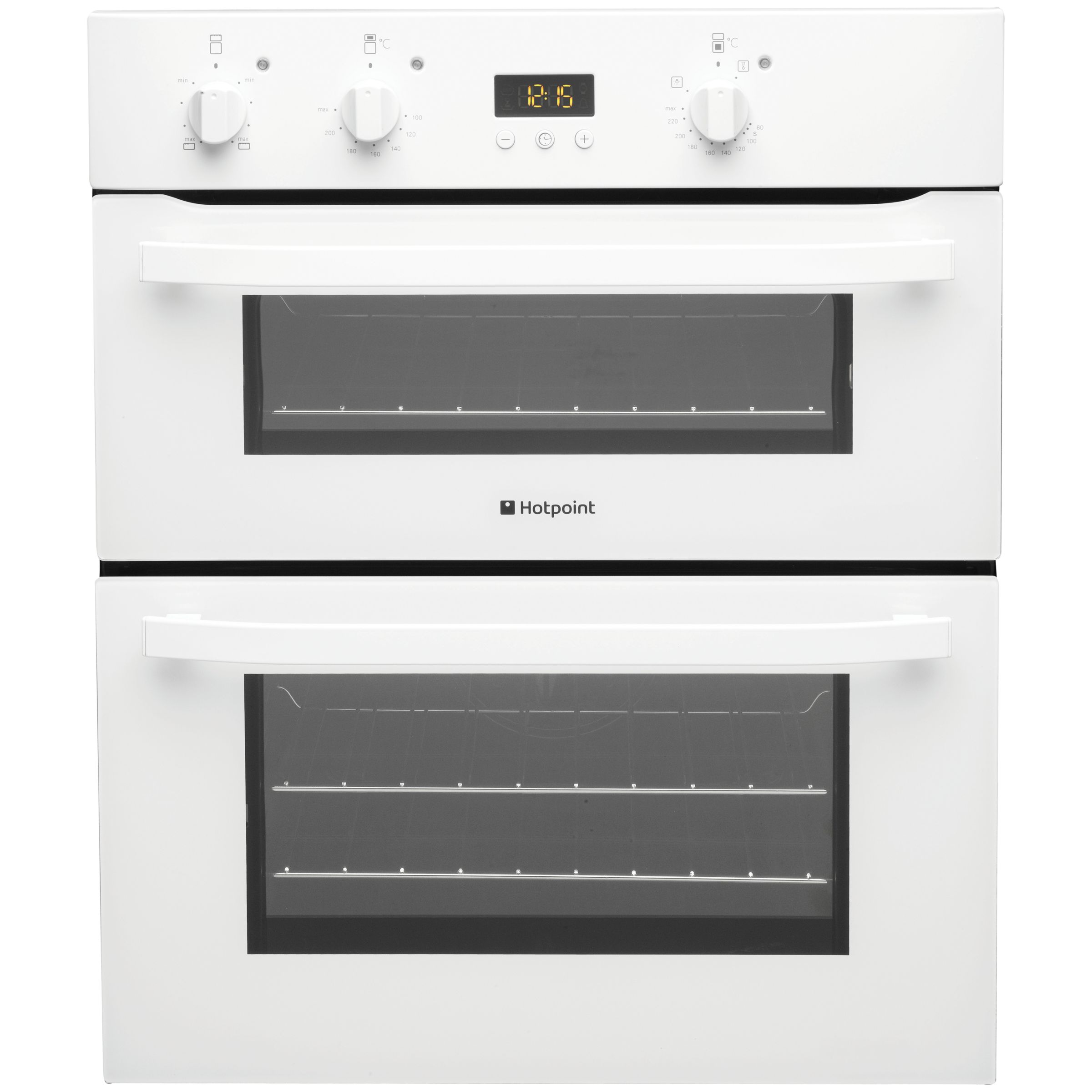 Hotpoint UH53WS Double Built-Under Electric Oven, White